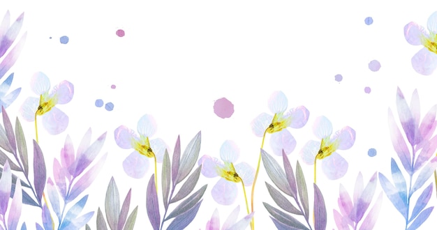 Hand painted watercolor nature background