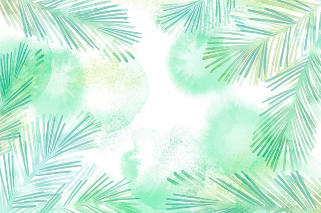 Hand painted watercolor nature background