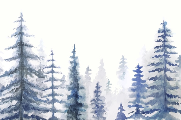 Hand painted watercolor nature background