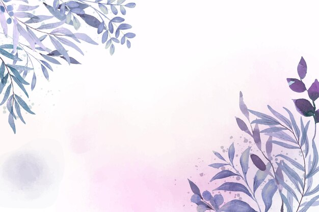 Hand painted watercolor nature background