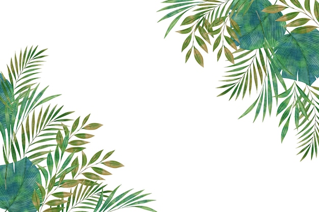 Hand painted watercolor nature background