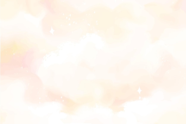 Free vector hand painted watercolor pastel sky background