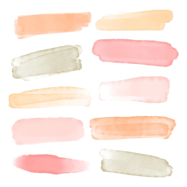 Free Vector hand painted watercolor stains