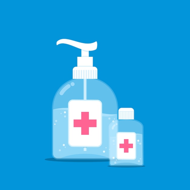 Hand sanitizer illustration