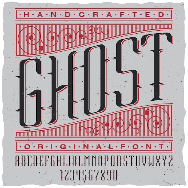 Free vector handcrafted ghost label