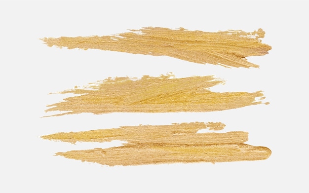 Handmade golden Brushstroke paint