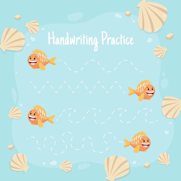 Handwriting practice for kids