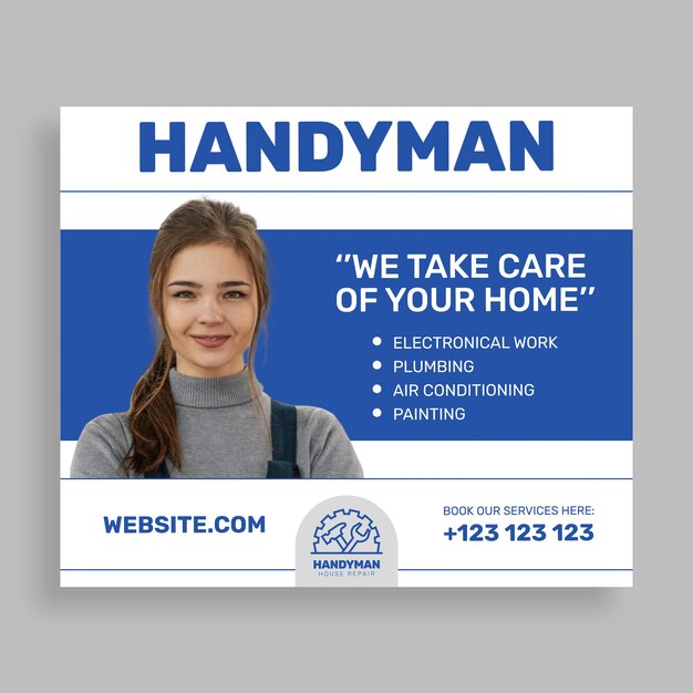 Handyman  facebook post template