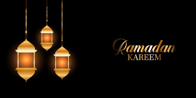 hanging lanterns ramadan background