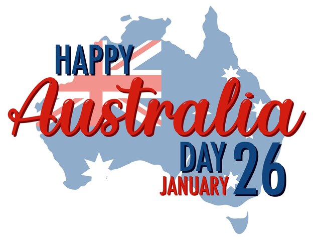 Happy Australia Day Banner Design