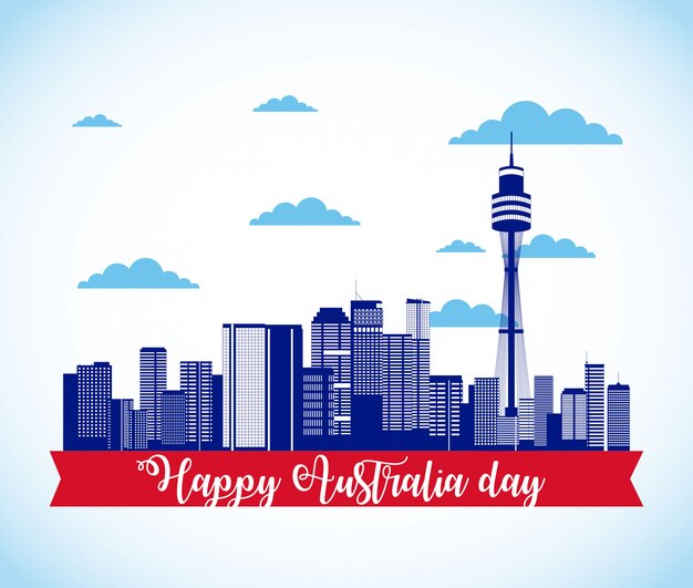 Happy australia day celebration