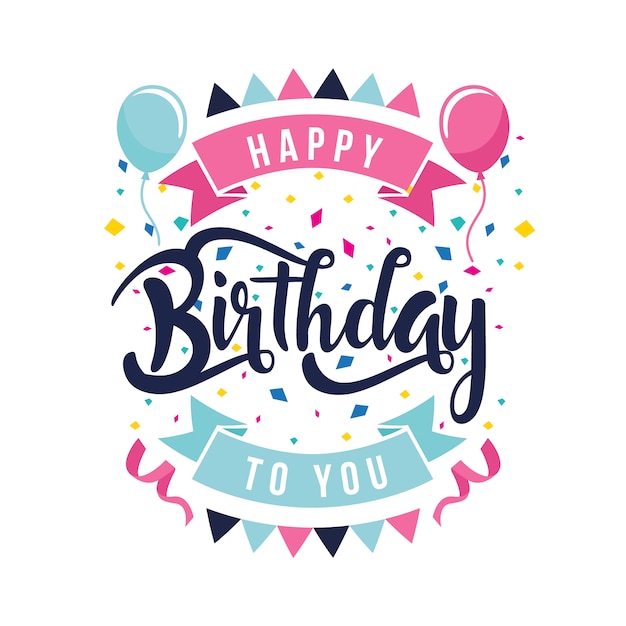 Free vector happy birthday background