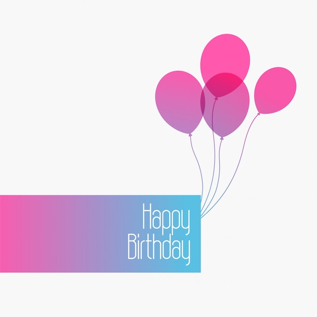 happy birthday cute minimal greeting background