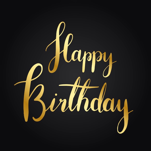 Happy birthday typography style vector