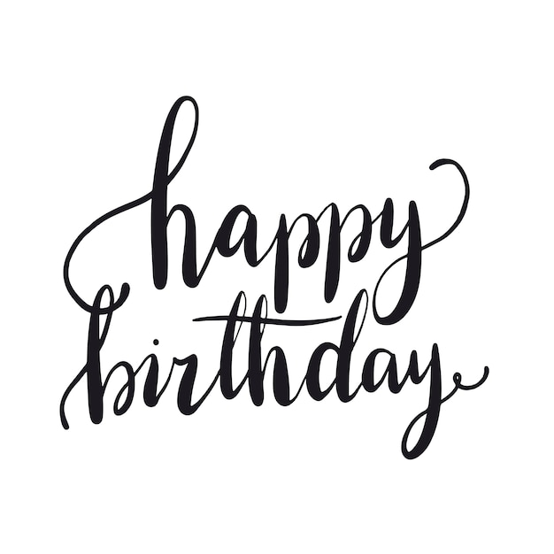 Happy birthday typography style vector