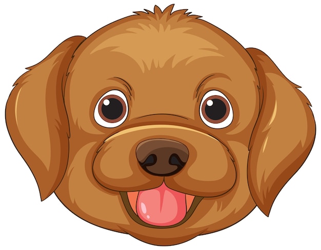 Free Vector happy cartoon dog face