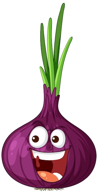 Free Vector happy cartoon onion character