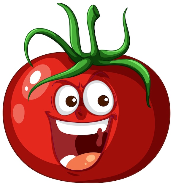 Free Vector happy cartoon tomato character