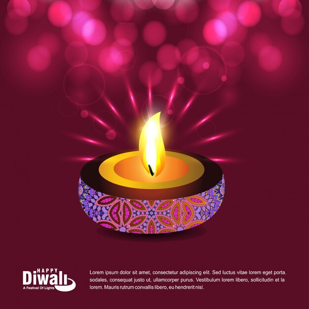 Happy diwali creative design 