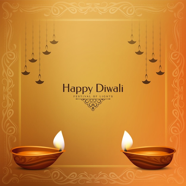 Happy Diwali festival classic background 