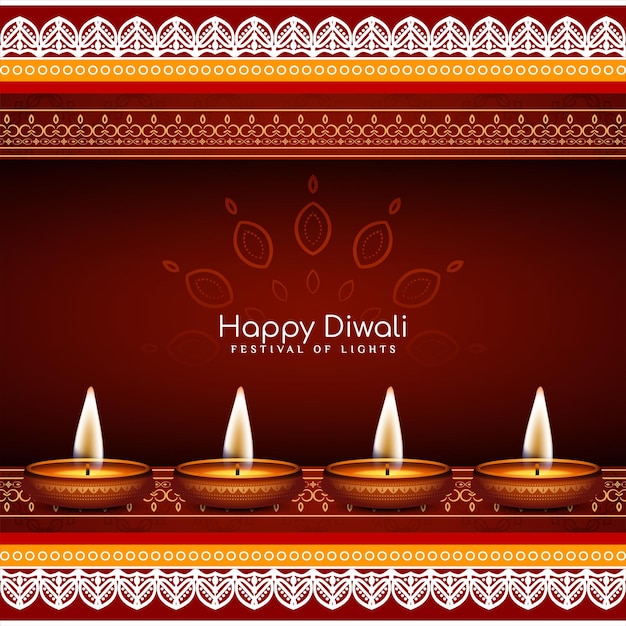 Happy Diwali Indian festival celebration classic elegant background