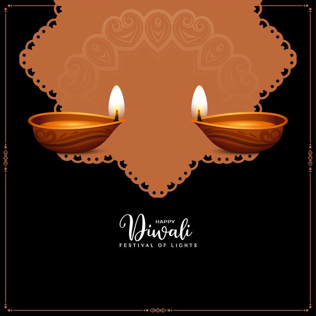 Happy Diwali Indian festival celebration classic elegant background