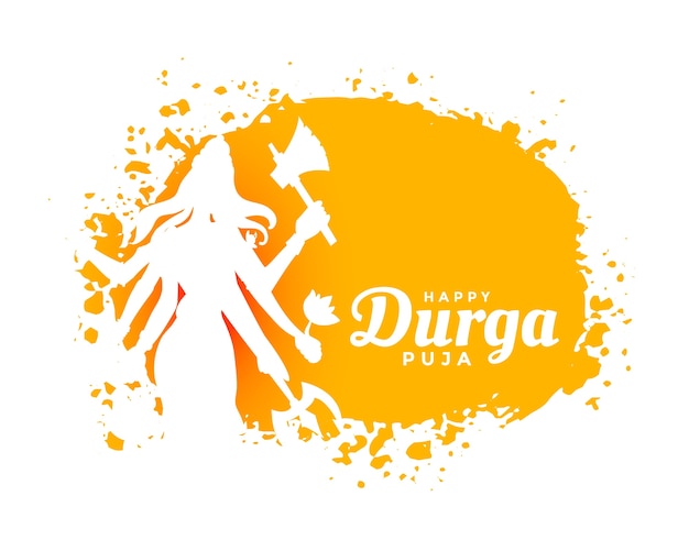 Happy durga pooja indian festival background