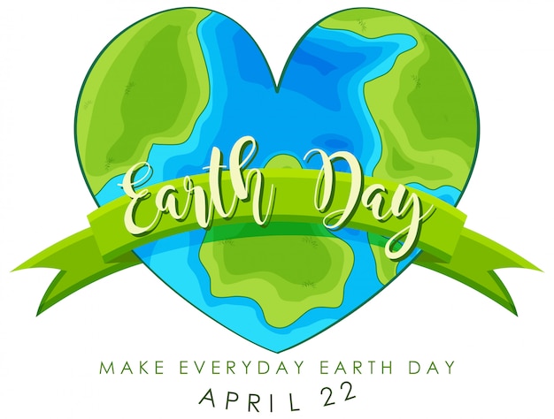 Free Vector happy earth day