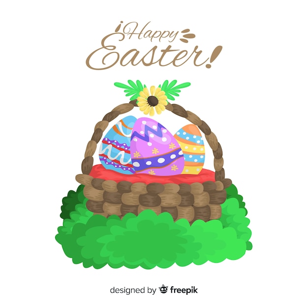 Free Vector happy easter day background