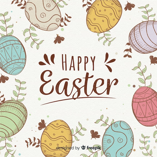 Happy easter day background