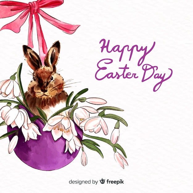 Free Vector happy easter day background