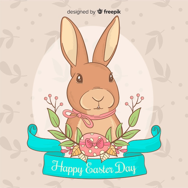 Free Vector happy easter day