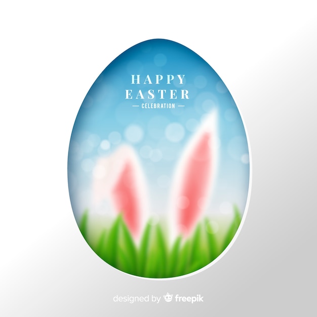 Free vector happy easter day