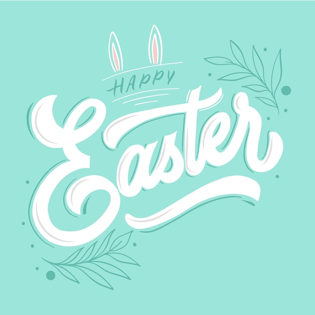 Free vector happy easter in hand drawn