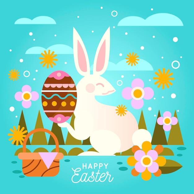 Happy easter illustration