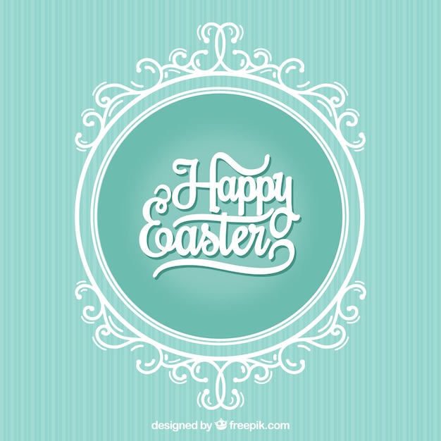 Free vector happy easter typography design