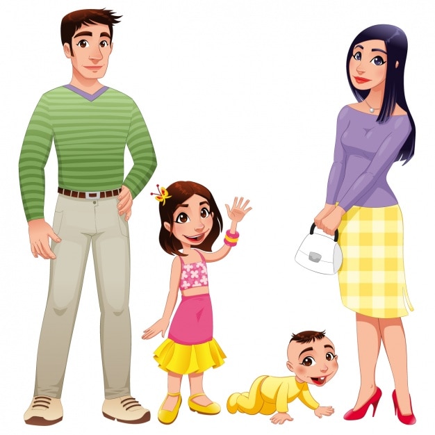 Free Vector happy family design