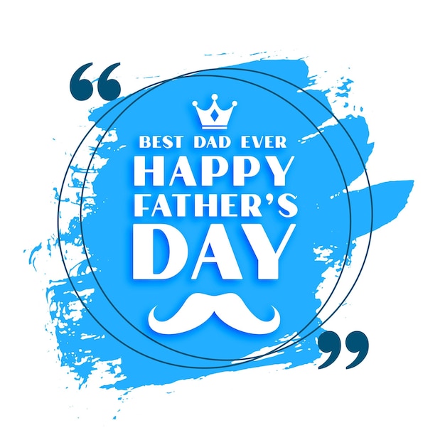 Happy father's day abstract greeting design