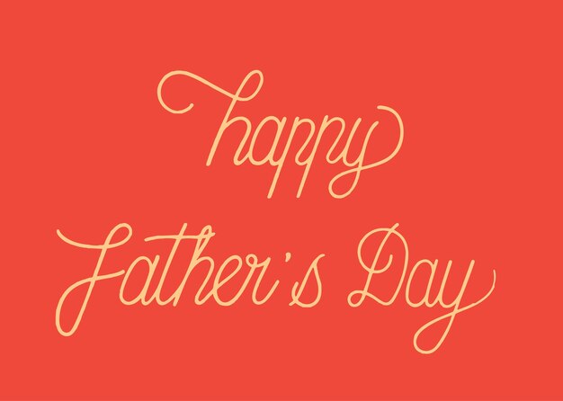 Happy father's day typography design illustration