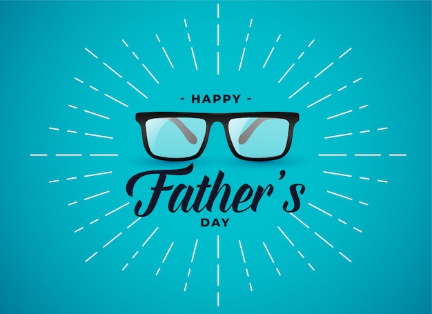 Happy fathers day banner  with spectacles