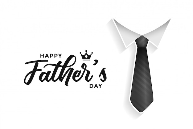 Happy fathers day card  with tie