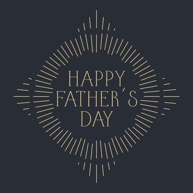 Happy fathers day celebration card design