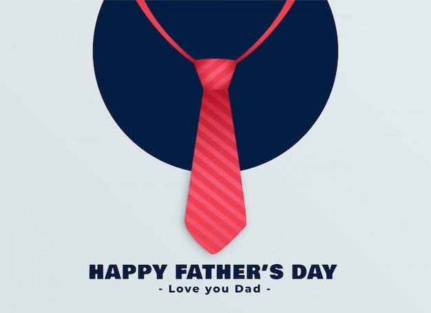 Free Vector happy fathers day red tie background