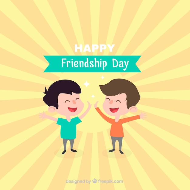 Free vector happy friends background