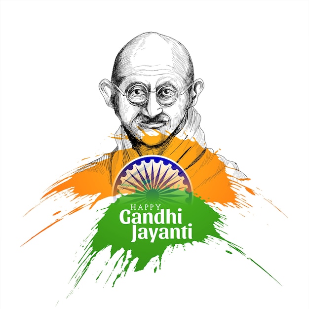 Happy Gandhi Jayanti concept background 