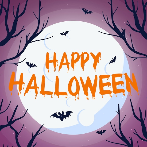 Happy halloween - lettering concept