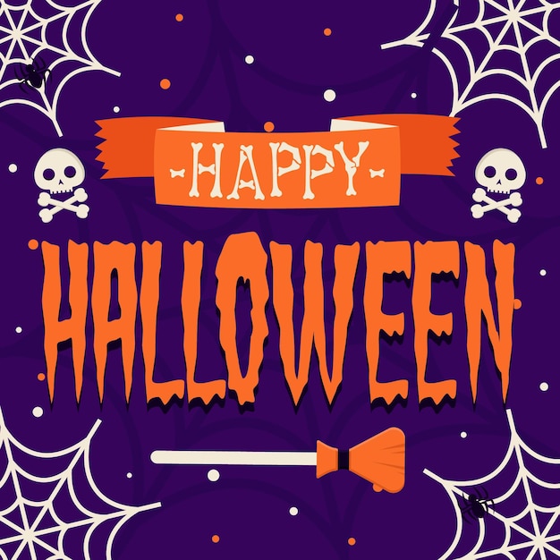 Happy halloween - lettering concept