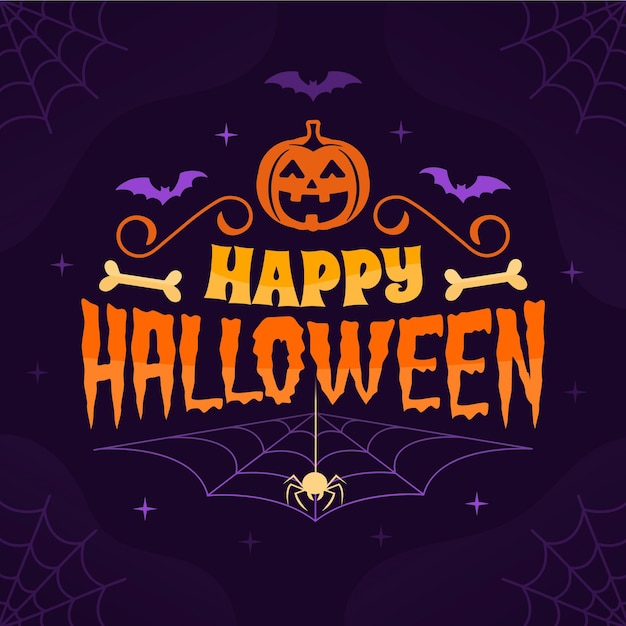 Happy halloween - lettering concept