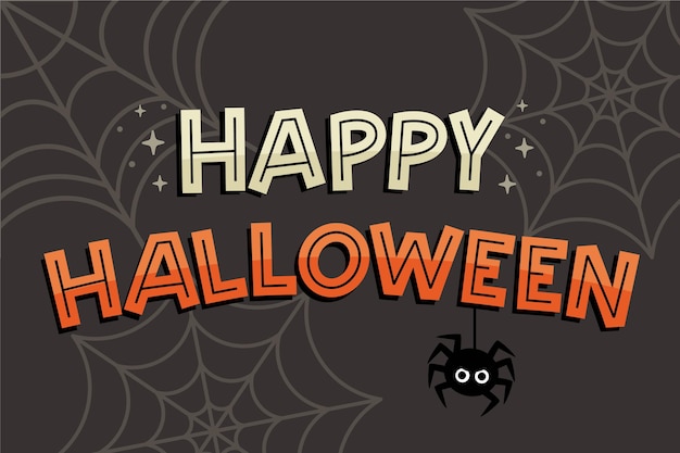 Happy halloween lettering