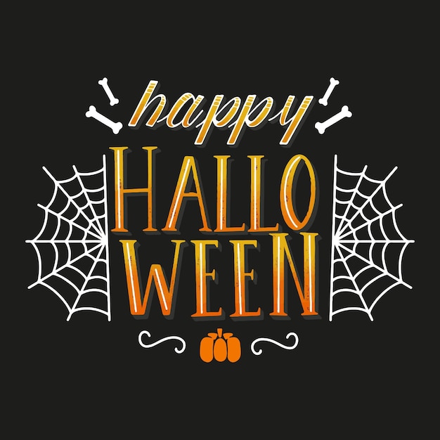 Happy halloween lettering